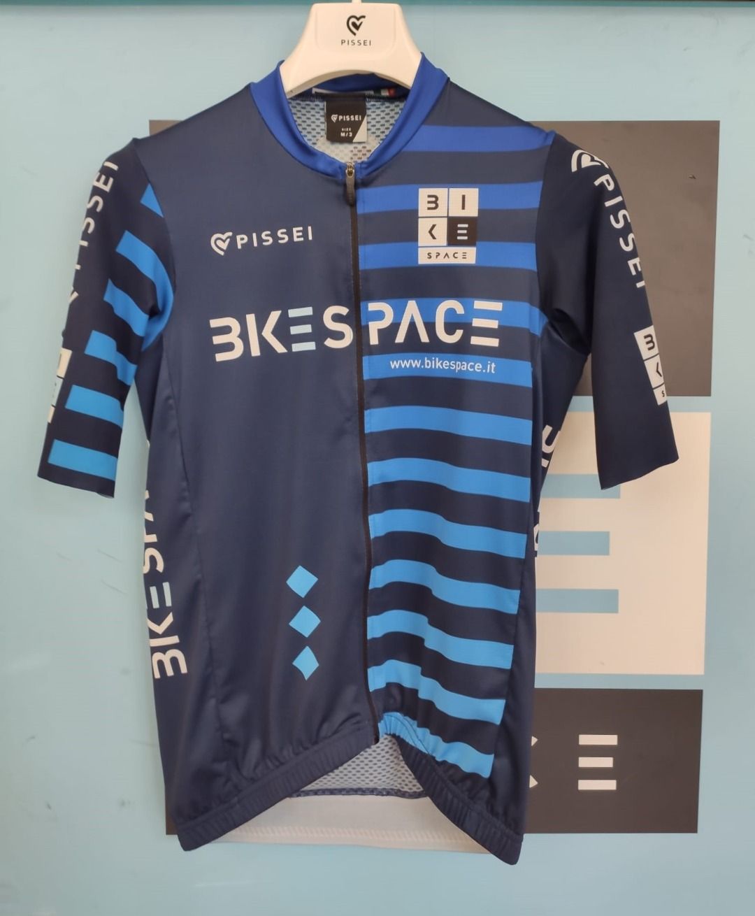 BIKESPACE Maglia Ciclismo Blu - PISSEI 2021